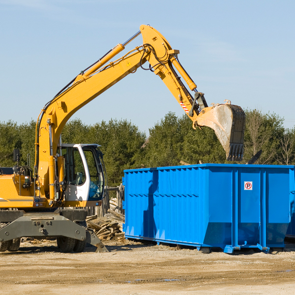 what are the rental fees for a residential dumpster in Bluffton TX